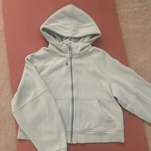 lululemon Scuba power  Blue Zip-Up Hoodie